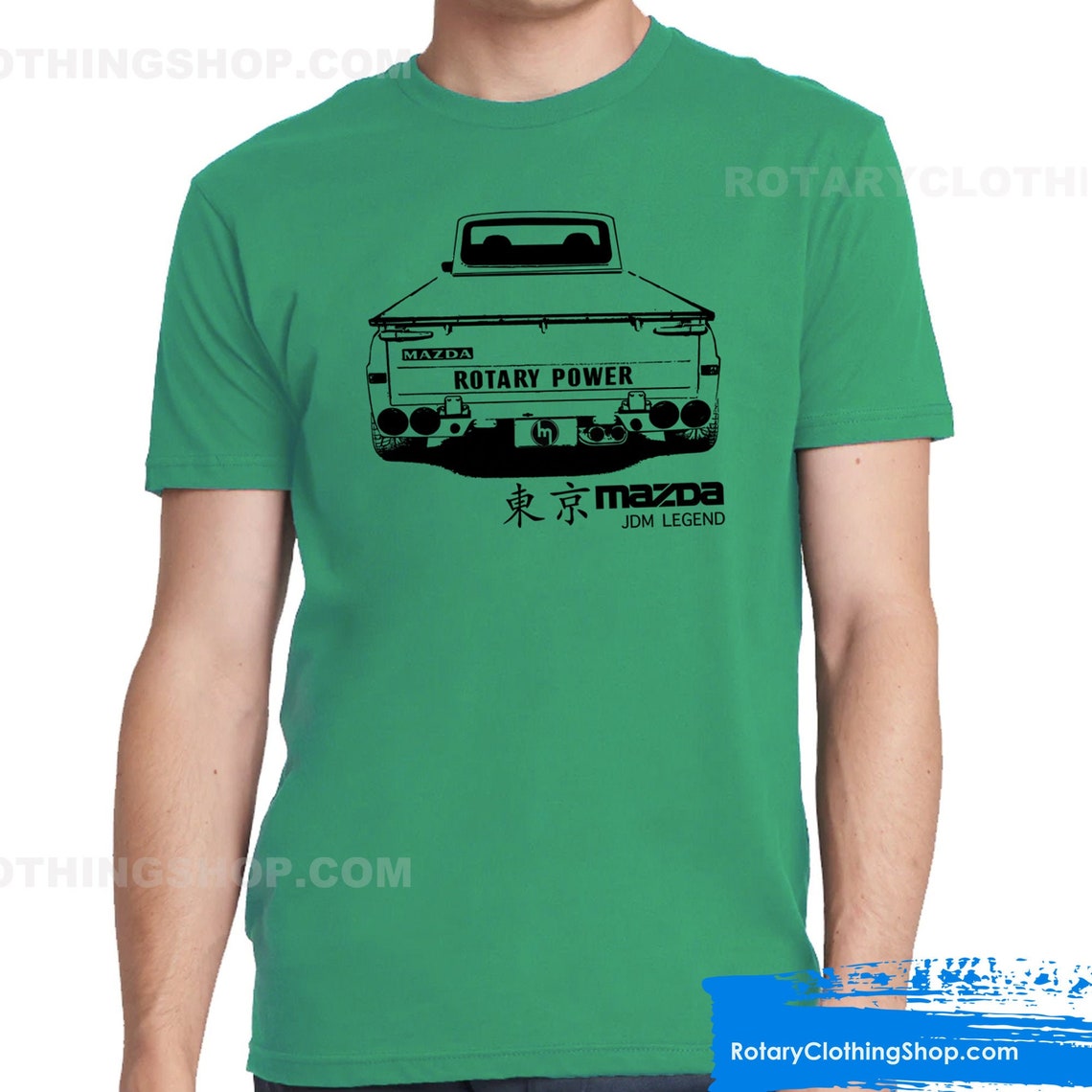 RX-8 Cartoon White T-shirt Renesis RX8 Wankel Mazda Available In Sizes S-3XL