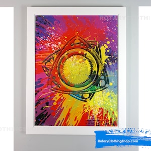 Mazda Wankel Splash- Poster Artwork - Rotary Engine poster