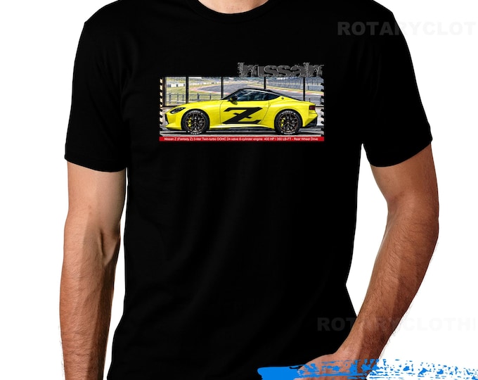 Featured listing image: Nissan Z T-shirt | Fairlady Z | Colored Sketch Artwork collection | Nissan Z Graphic Tee | JDM Sports Car Shirt