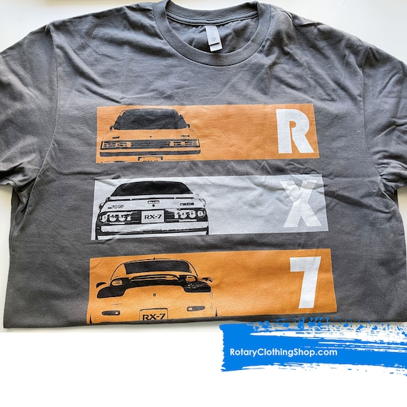 Wankel Tshirt Funny Vs Piston Rotary Engine Rx7 Rx8 Mazda Fans 12A 13B S 3Xl Top