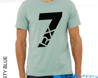The 7 - Mazda RX7 T-shirt - Rotary Engine - Wankel