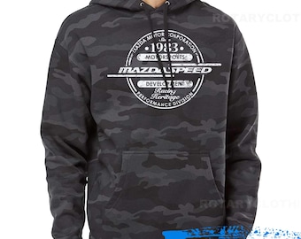 Mazdaspeed Hoodie Sweater - Mazda sweatshirt -Men hoodie - Rx7 - 787B - Mazdaspeed3 - Miata - Mazdaspeed6 - Rotary Power