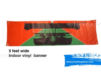 Mazda 787B - Large Indoor Banner- Vinyl Rotary Power banner - Wankel engine - Illustration
