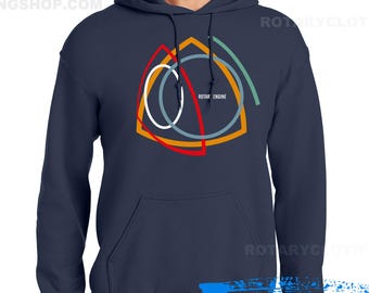 Rotary Engine hoodie Abstract Design - Pullover Sweater - Unisex -Rx7 hoodie - Wankel - Rotary Engine