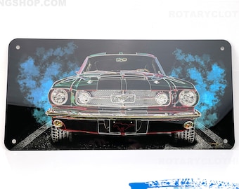 Muscle Car Print- Wall Art - Mustang print - Car Home Decor - High Gloss Metal print- American Car Artwork - Mustang painting