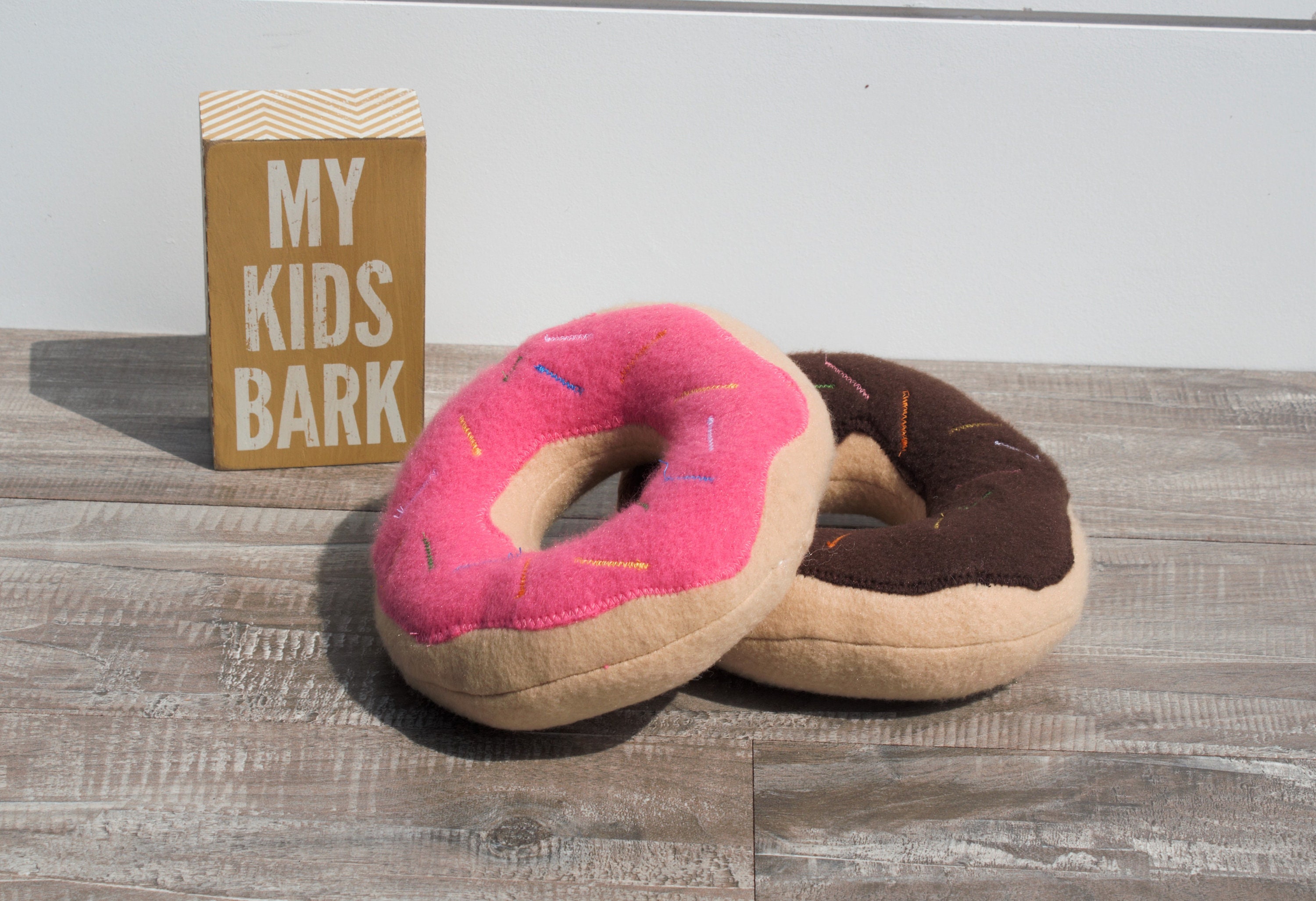 Fleece Hondenspeelgoed. Groot en Klein. Donut Dog Toy Ice Etsy Nederland