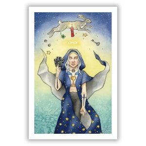The Magician / Giclee Print / Watercolor Painting / Tarot / Major Arcana / 5x7, 8x12 / Fine Art