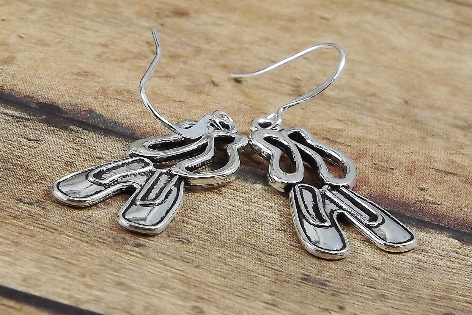 silver ballet slippers charms, ballerina jewelry, ballet student, ballet mom gift, ballet teacher, ballet lover gift, pointe sho