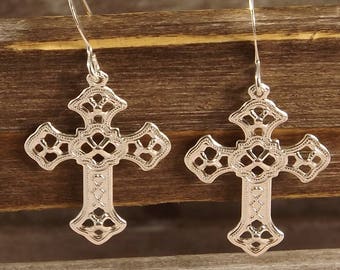 Cross earrings, adult baptism gift, confirmation gift, pastor appreciation, pastor gift, Easter jewelry, cross jewelry, pastor thank you