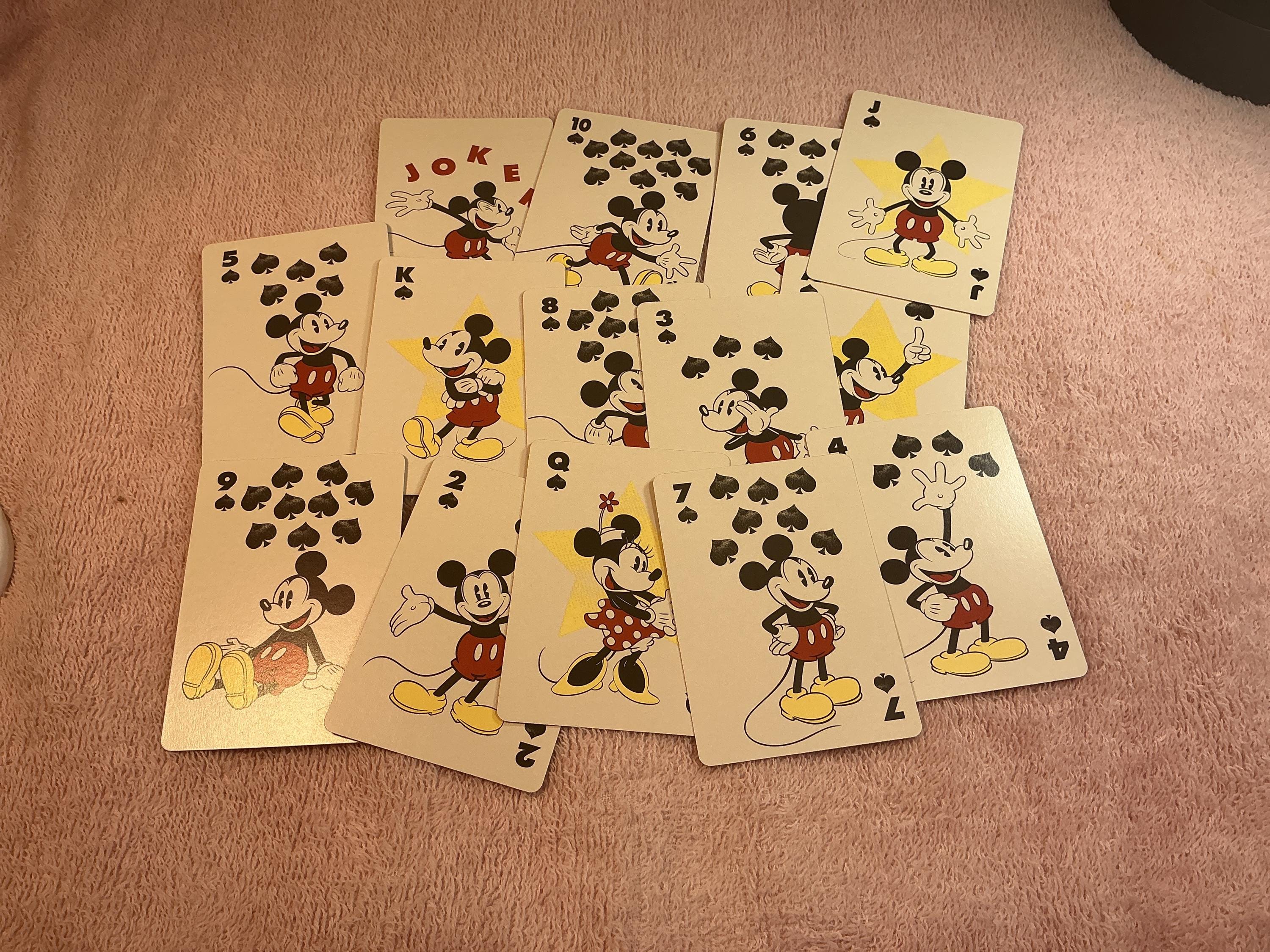 Mickey Mouse Playing Cards Vintage - Etsy