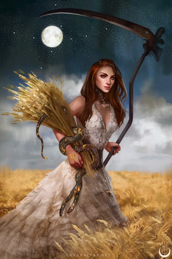Zodiac Virgo Fantasy Art Print 11x17 Inch Open Edition - Etsy Hong 