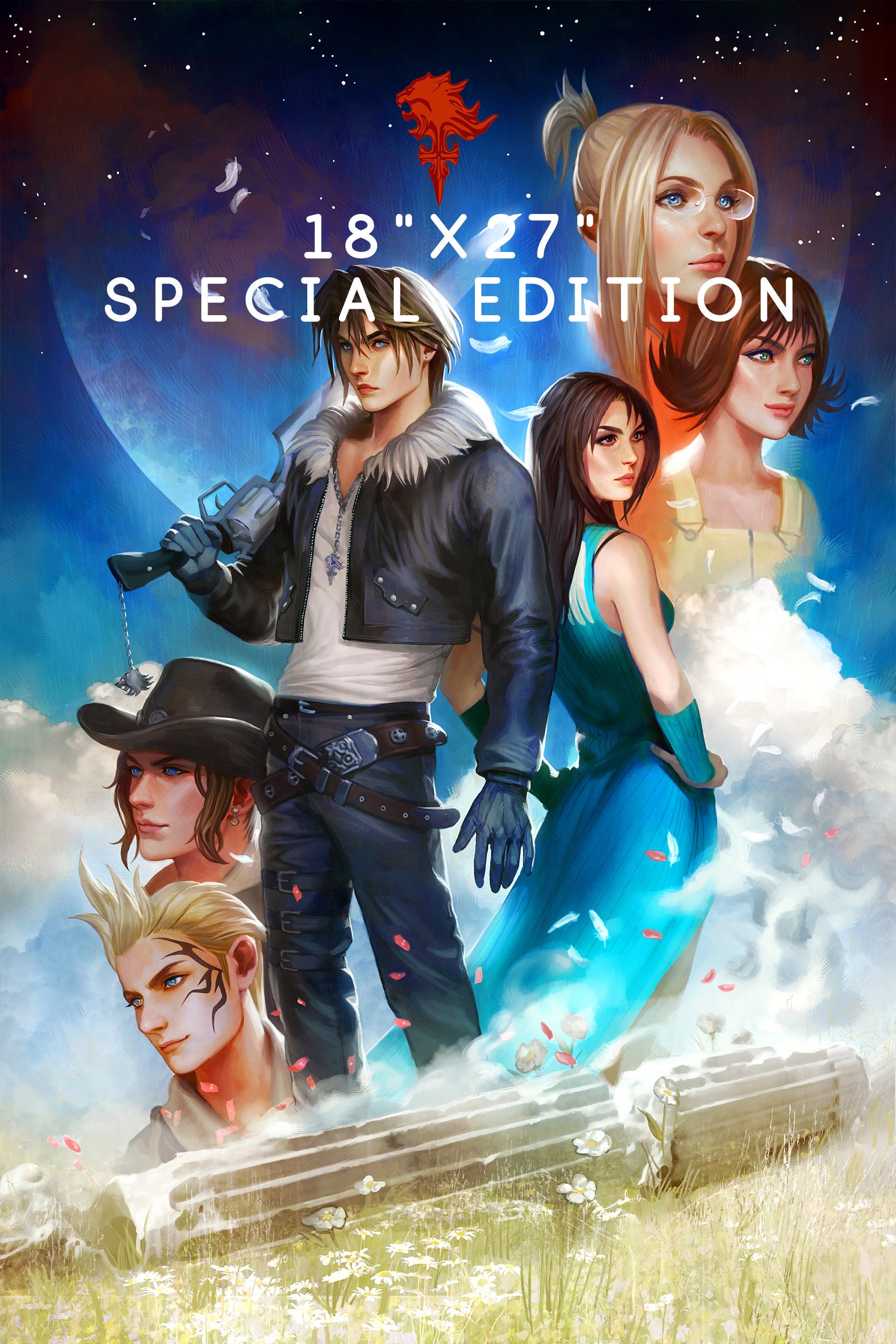 XL FF8 ファイナルファンタジー8 スコールとリノアとクルーの XL FF8 ファイナルファンタジー8 スコールとリノアとクルーの