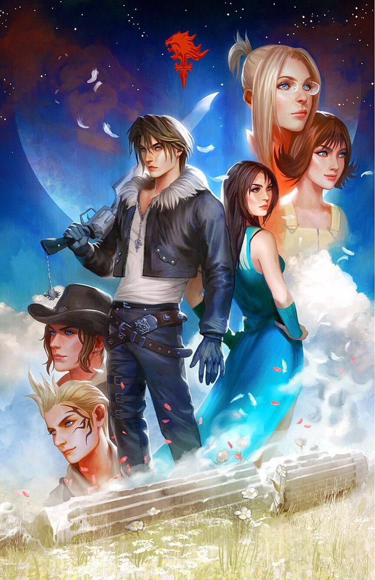 XL FF8 ファイナルファンタジー8 スコールとリノアとクルーの XL FF8 ファイナルファンタジー8 スコールとリノアとクルーの