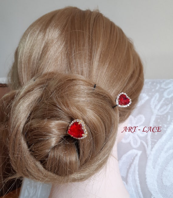 40 Stück U-förmige Strass-Haarnadeln – Weiß, Kristall, Für Hochzeit, Braut & Festliche Frisuren