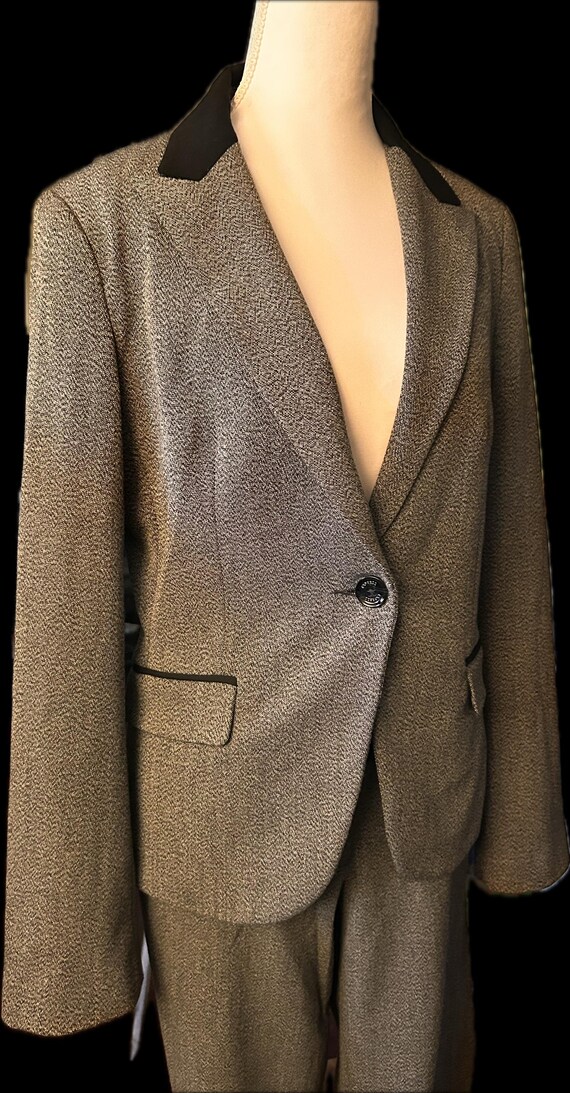 Y2K Express Editor One-Button Mid-Rise Flare Bott… - image 15