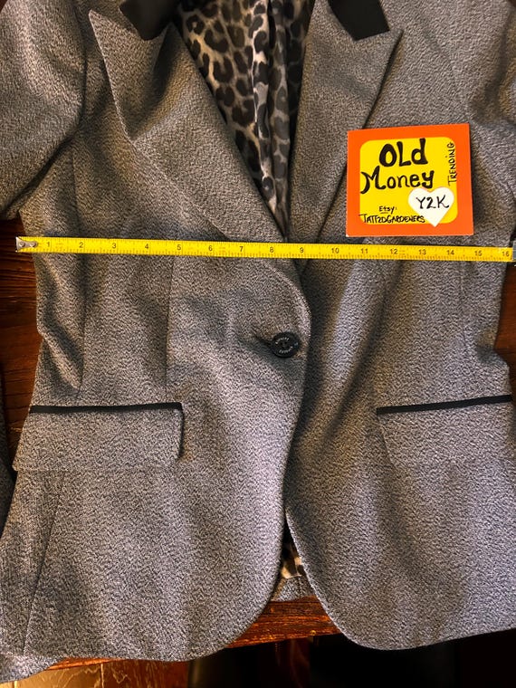 Y2K Express Editor One-Button Mid-Rise Flare Bott… - image 8