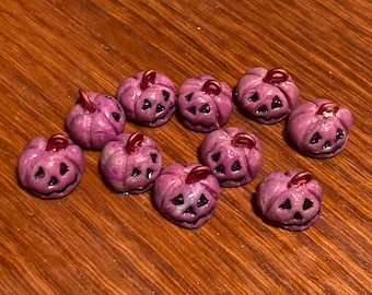 Pink Dollhouse Miniature Pumpkin Beads