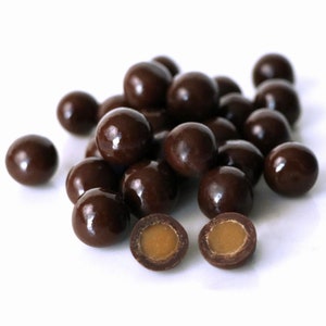 Donkere chocolade zeezoutkaramel