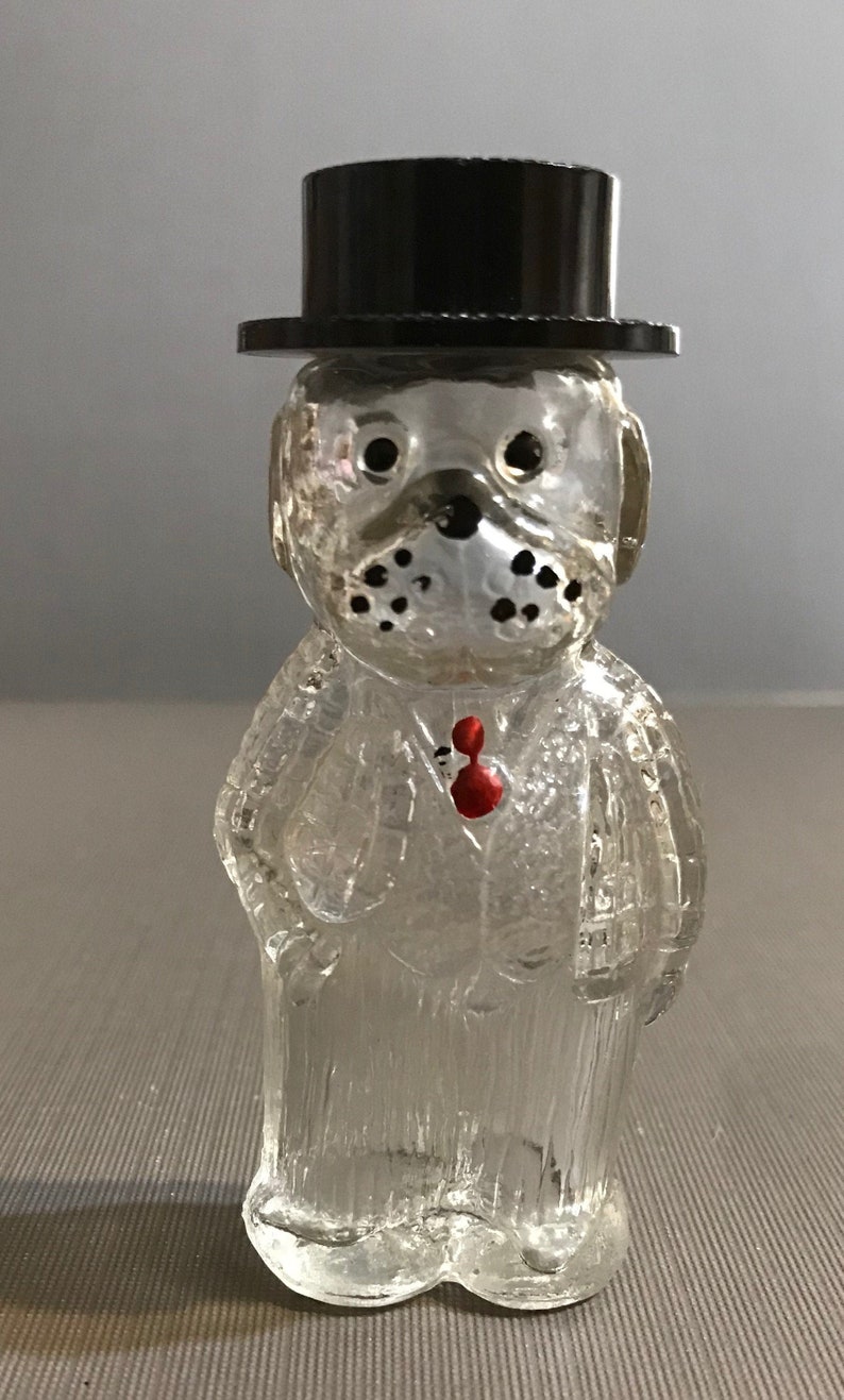 Dog Perfume Diy / Glass Dog Bottle 1930's Era Perfume Bottle Bulldog