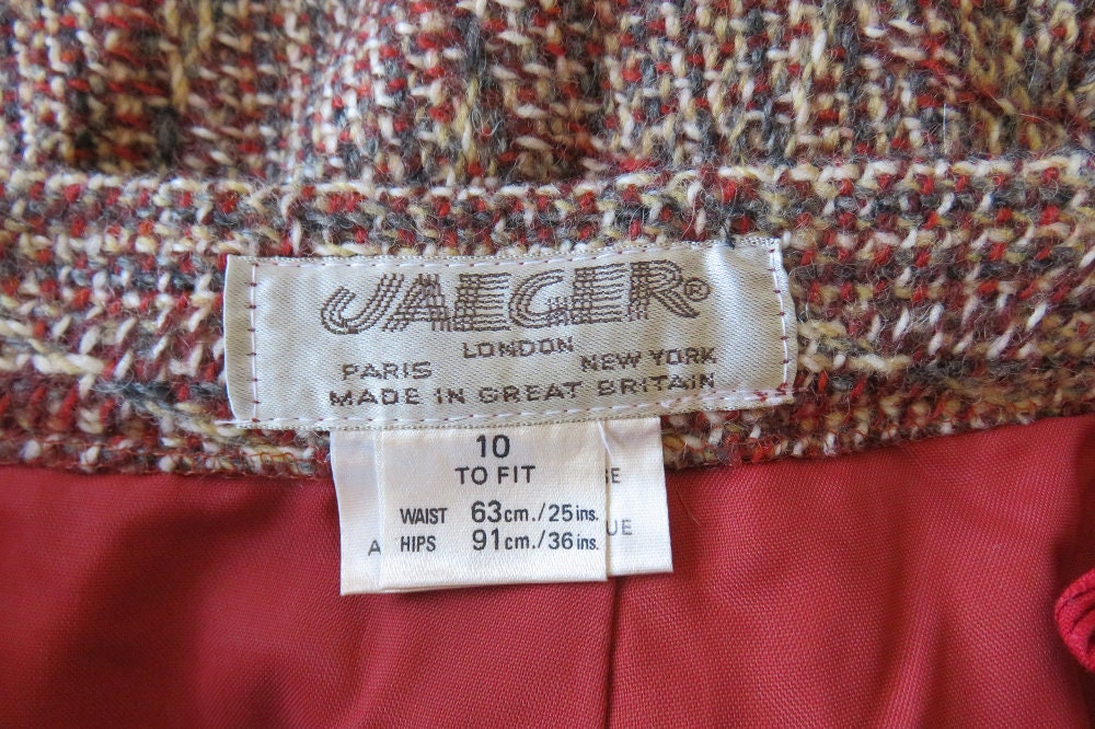 70s English Tweed Wool A Line Skirt / Jaegar Vintage High - Etsy Australia