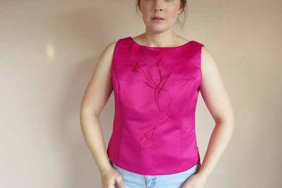 hot pink dressy tops