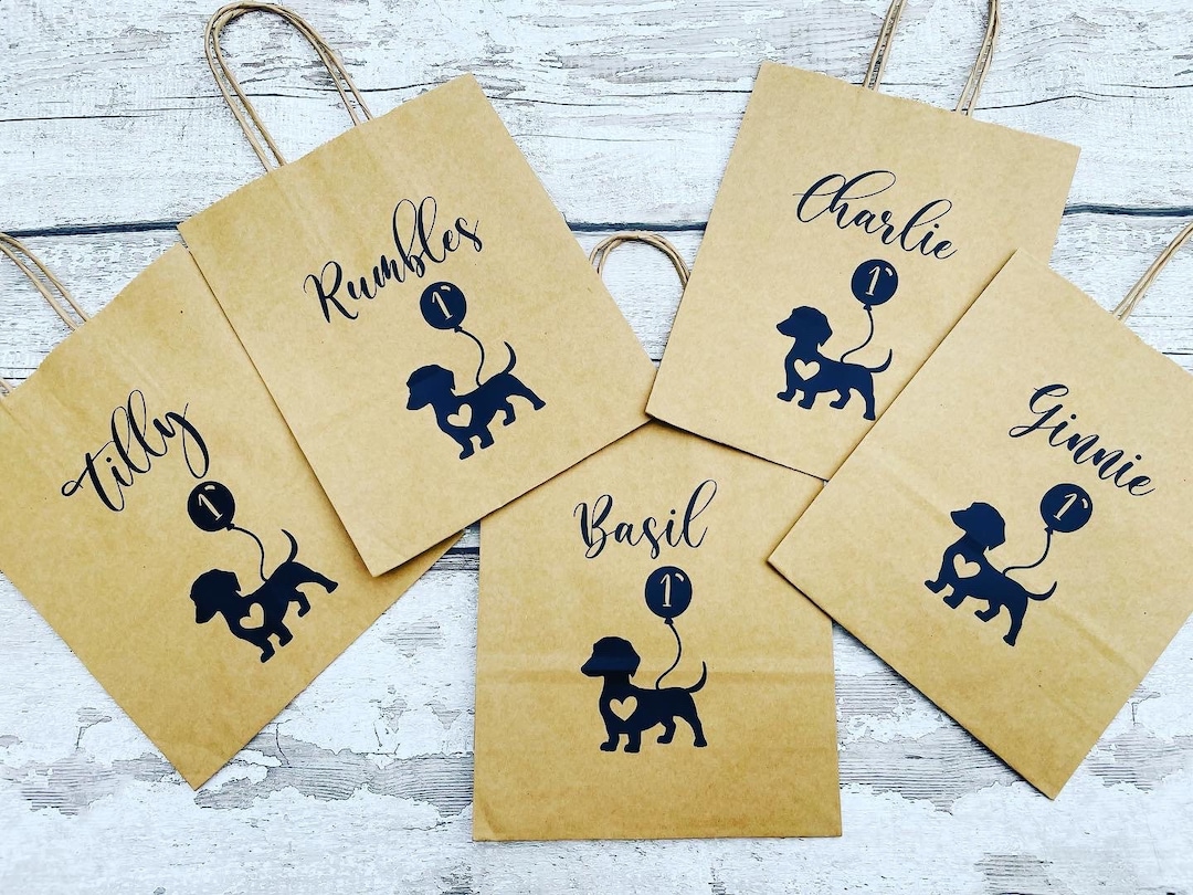 Personalised Party Bags, Pawty Bags, Pawsome, Dog Party Bag