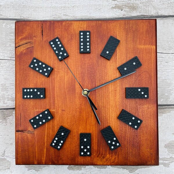 View of Reclaimed Wood Clock - Etsy UK