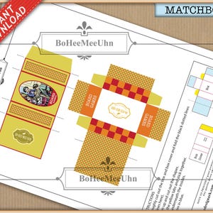 Vintage Antique Board Games in a Storage Matchbox. Plus 22 Page Guess ...