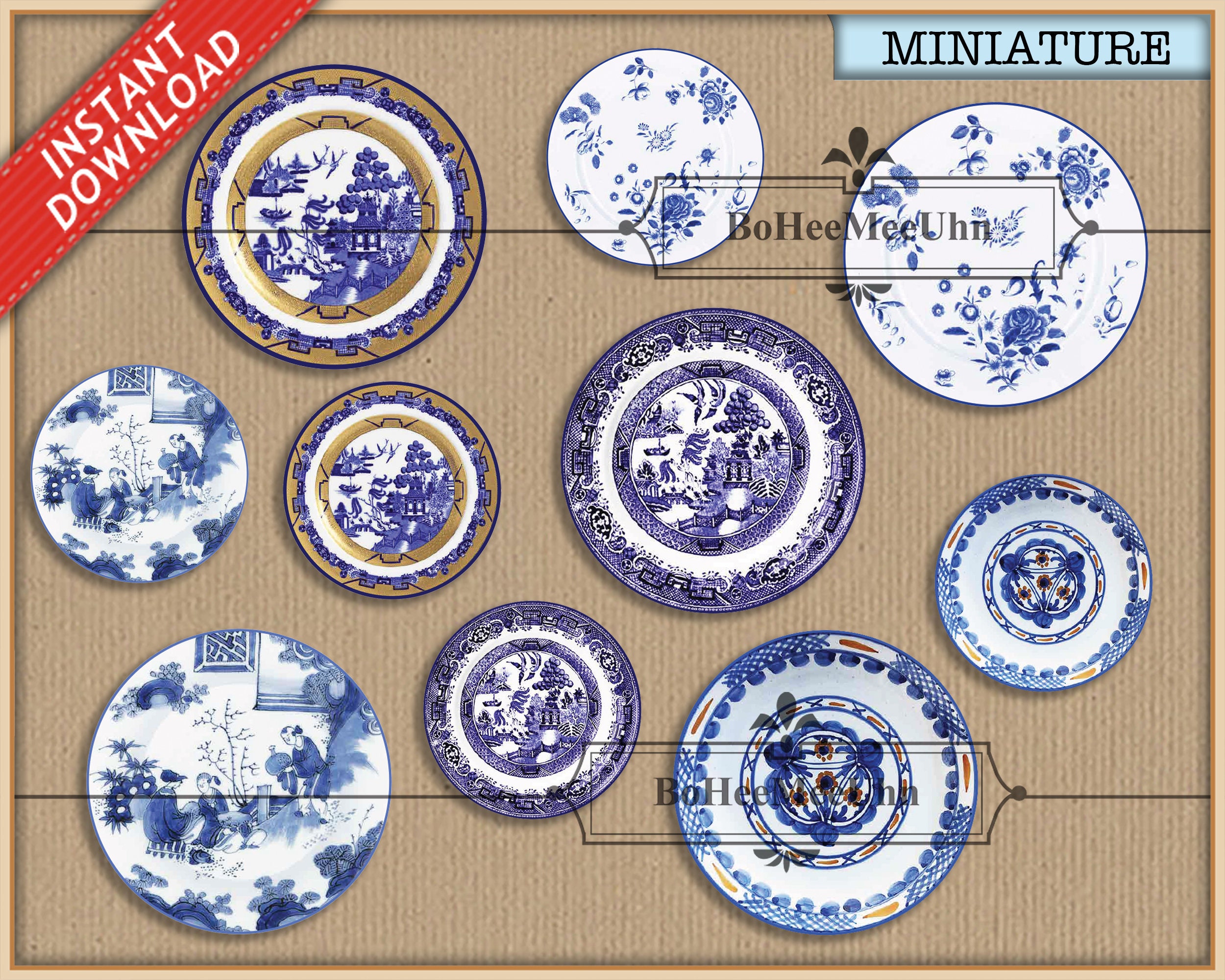 青と白の皿 - Etsy 日本