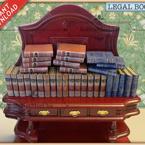 Miniature Library - Etsy