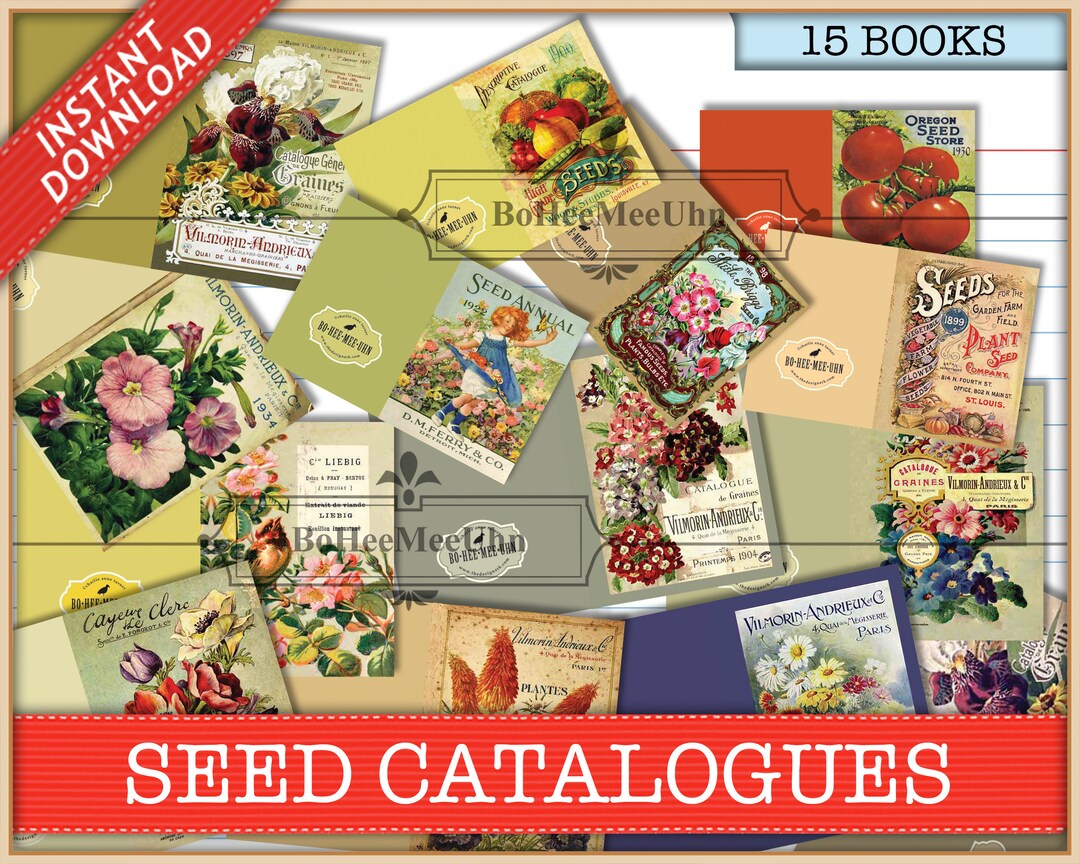 Seed & Plant Flower Vegetable Garden Catalogues. 3 Miniature Scales