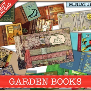 Garden Book Covers x 15. Mit Innenseiten und Anweisungen. Druckbare Sofort Download botanische Vögel Unkraut Blumen. Drei Schuppen 3 Größen