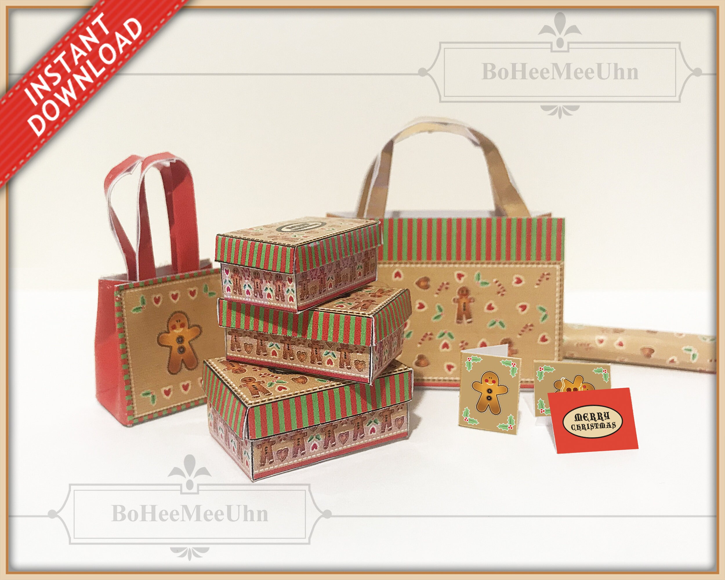 Gingerbread Christmas Eve Suitcase