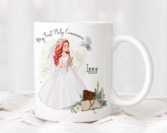 Personalised Holy Communion Mug Keepsake Gift First Holy Communion Gift for Son Daughter Granddaughter Goddaughter Godson Grandson