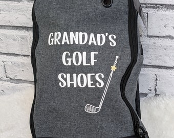 Personalised Golf bag/shoe bag/ gift for him / her /Mother's day/Father's day/gift for nanny/grandad birthday present golfer