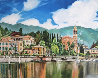 Tremezzo, Lake Como (oil painting, 2023)