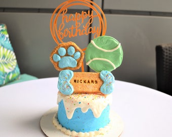 Gourmet 4 Inch Pawty & Play Doggy Cake /Dog Birthday /Gift for Dog /Gourmet Dog Treats /Dog Cake /Dog Bakery /Personalized Pet Cake