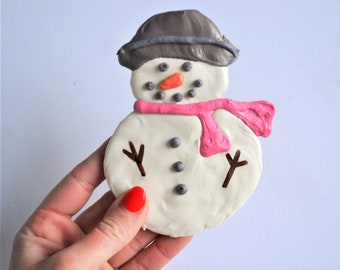 Jumbo Snowman Cookie /Healthy Dog Treats /Gourmet Dog Treats /Christmas Dog Treats /Gift for Dog /Dog Bakery /Organic Pet Treats