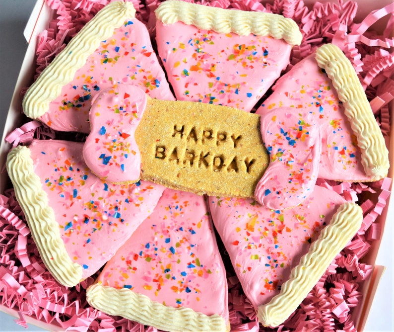 Birthday Cake Cookies /Gourmet Dog Treats /Dog Birthday /Healthy Dog Treats /Organic Dog Treats /Dog Bakery /Dog Cookies /Dog Birthday Gift image 1