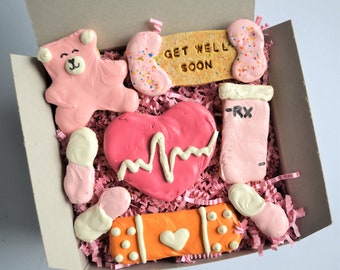 Get Well Doggy Care Box /Gourmet Pet Treats /Dog Treat Box /Sick Dog Gift /Get Well Soon Dog Treats /Dog Biscuits /Pet Bakery