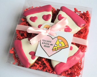 Pizza Heart Gourmet Dog Treat Box /You Have a Pizza My Heart /Gourmet Dog Treats /Dog Cookies /Gourmet Pet Treats /Gift for Dog /Dog Bakery