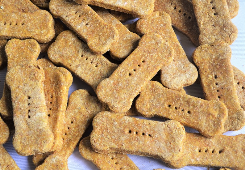 100 BULK Medium Organic Dog Treats peanut Butter & Pumpkin Etsy