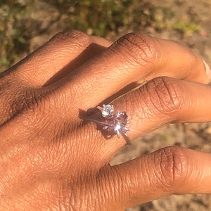 Garnet stacking ring: January birthstone ring, January birthstone jewely, dark souls ring, gold ring, silver ring, dainty gemstone ring image 9