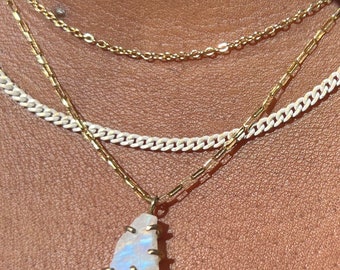 Moonstone Necklace: by Anne Swain Jewelry, gifts for her, waterproof jewelry, June birthday gift