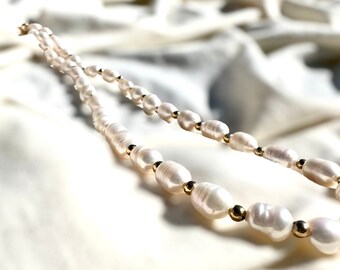 Pearl Necklace: by Anne Swain Jewelry, gifts for her, waterproof jewelry