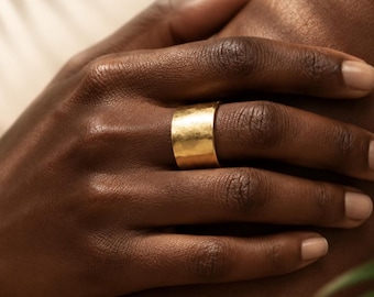 Signature 10mm Band Ring | Bold Unisex Statement Ring | Minimalist Everyday Jewelry