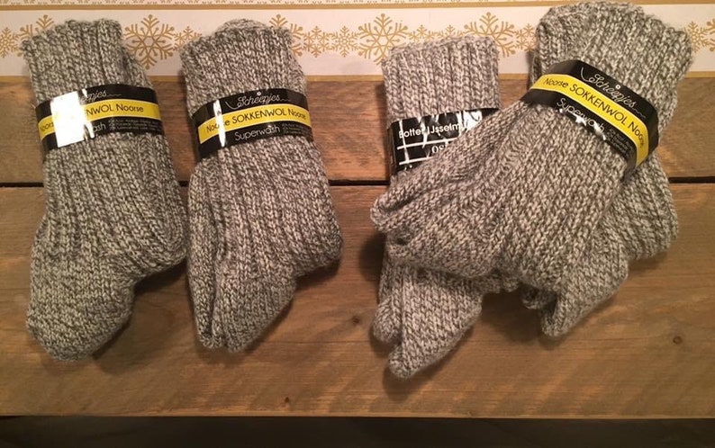 Noorse sokken, handgebreid, diverse maten, dikke kwaliteit afbeelding 1
