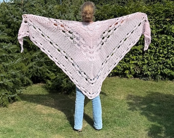 Jasmine shawl soft pink