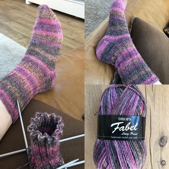 Hand-knitted socks MT 3839