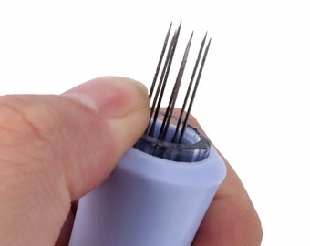 Needle Felting Punch Tool w/ 7 Needles included, Make your needle felting project even easier and quicker finish! Needle Felting
